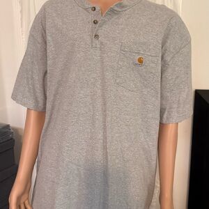 Carhartt Gray Short Sleeve Tee Casual Comfort